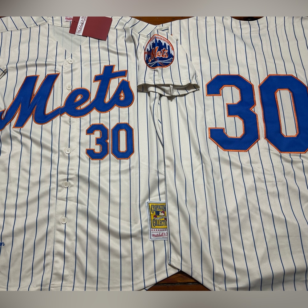 MITCHELL and NESS NEW YORK METS NOLAN RYAN Men's JERSEY Sz M,L,XL,2XL New w tags